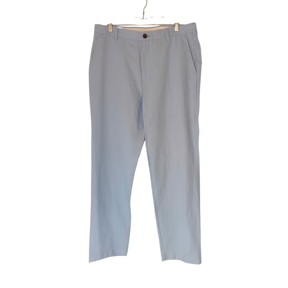 Brooks Brothers Clark Trouser‎ Pants Men's Pastel Blue Classic Fit Work 36 x 32